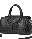 Bag women's fashion crocodile patterns handbag large -capacity casual shoulder messenger bag tide