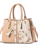 Women's bag personalized printed middle -aged mother bag large -capacity handbag fashion shoulder bag