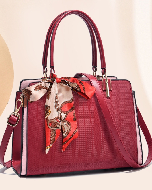 Red bag mother model large -capacity middle -aged handbag fashion wedding bag mother -in -law messenger women's bag