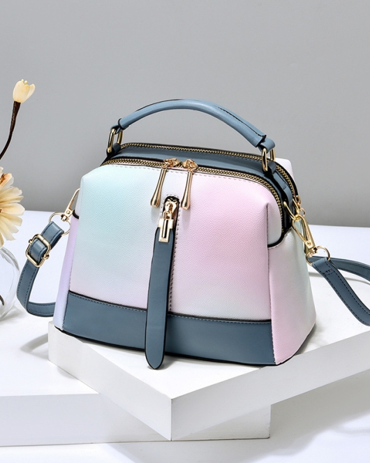 Spring and summer gradient small bag women's fashion texture texture shoulder mesengers bag