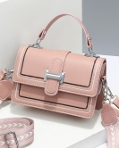 Women's bags spring fashionable handbags wide shoulder strap shoulder shoulder messenger bag