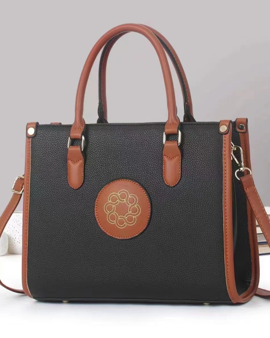 Women's bags Fashion lychee pattern ladies handbag large -capacity shoulder oblique cross -women's bag