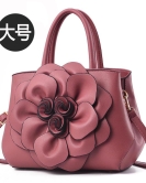 Women's bag simple and expensive ladies handbags fashion rose large -capacity shoulder mesengers bag