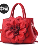 Women's bag simple and expensive ladies handbags fashion rose large -capacity shoulder mesengers bag