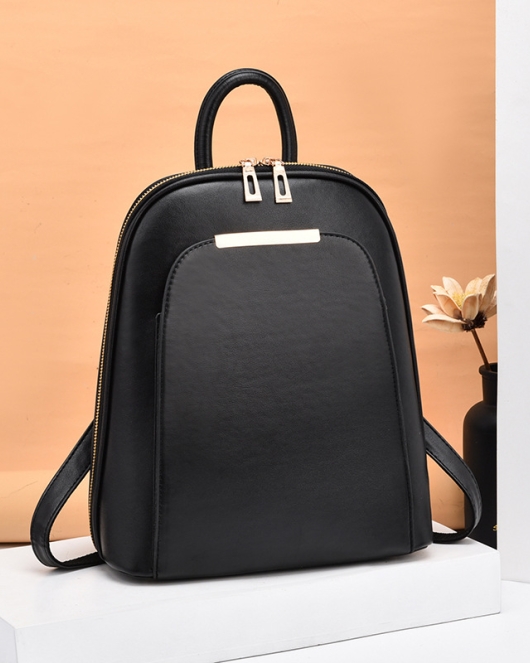 Simple shoulder bag female fashion trend student backpack large -capacity hand -lifting backpack female bag