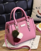 Bag women's fashionable shoulder bag double -layer large -capacity hair ball hand racks and cross women's bags