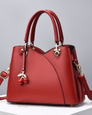 Handbag Bags Da Rong Bag Pure Color Women's Bag Mom Bag Middle -aged Fashion Ultimate Messing Bag