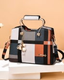 Fashion ladies bag in summer stitching women's bags wild handbladder simplicity shoulder mesengers bag