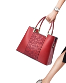 Advanced women's bag embroidered national middle -aged women's bag mothers large -capacity handbags