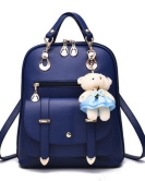 Women's bags fashion ladies leather backpack Student casual backpack college hanging bear bag bags