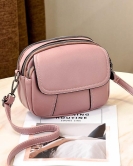 Women's bag solid color bag trendy soft leather women's bags fashion casual wild crossbody bag