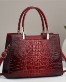 Women's bag fashion crocodile pattern handbag large -capacity versatile temperament women's bag shoulder bag