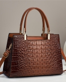 Women's bag fashion crocodile pattern handbag large -capacity versatile temperament women's bag shoulder bag