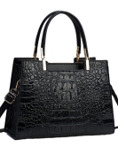 Women's bag fashion crocodile pattern handbag large -capacity versatile temperament women's bag shoulder bag