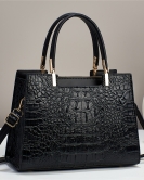 Women's bag fashion crocodile pattern handbag large -capacity versatile temperament women's bag shoulder bag