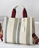 Women's bag large -capacity bags Fashion canvas Simple and versatile shoulder -shoulder women's bag