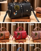 Women's bag handbags fashionable shoulder bag trendy leather pillow bag messenger bag