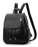 Back bag women's bag soft leather backpack student travel bag