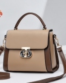 Popular small bag personalized contrasting shoulder -shoulder messenger small square bag women's bag