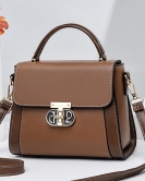 Popular small bag personalized contrasting shoulder -shoulder messenger small square bag women's bag