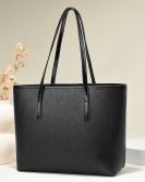 Soft leather big bag women's trendy fashion large -capacity handbag bag soft leather shoulder bag wild bag versatile tote bag