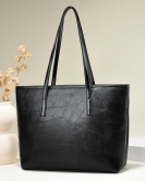 Soft leather big bag women's trendy fashion large -capacity handbag bag soft leather shoulder bag wild bag versatile tote bag