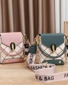 Women's bag small bag women's bags, fashion embroidery line chain small bag mini mobile phone bag