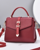 Female bags Women's Summer Simple Fashionable Fang Bags Baldling Soft Leather Shoulder Cingard Bag