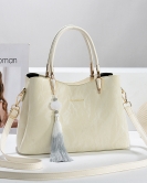 Mother's Day Gifts Send Mom Fashionable Handbag White Platform Middle -aged Women's Cross -Body Bag