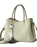 Mother's Day Gifts Send Mom Fashionable Handbag White Platform Middle -aged Women's Cross -Body Bag