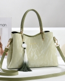 Mother's Day Gifts Send Mom Fashionable Handbag White Platform Middle -aged Women's Cross -Body Bag