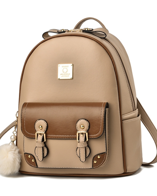 Women's bag backpack Women's fashion women's bag large -capacity school bag women's soft leather small backpack