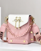 Mobile phone bag female small bag fashion texture -sensitive shoulder bag versatile pearl chain small bag