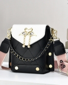 Mobile phone bag female small bag fashion texture -sensitive shoulder bag versatile pearl chain small bag