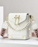 Mobile phone bag female small bag fashion texture -sensitive shoulder bag versatile pearl chain small bag