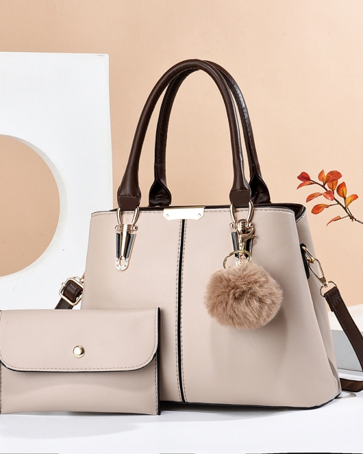 Fashion pieces Set the pure color handbag Mother's Day gift shoulder bag given to mothers