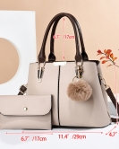 Fashion pieces Set the pure color handbag Mother's Day gift shoulder bag given to mothers