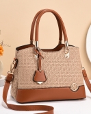 Women's bags Fashionable handbag Bag woven women's bag large capacity commute shoulder bag tide