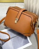 Women's bag multi -layer mothers bag small square bag soft leather small bag messenger bag for mother shoulders