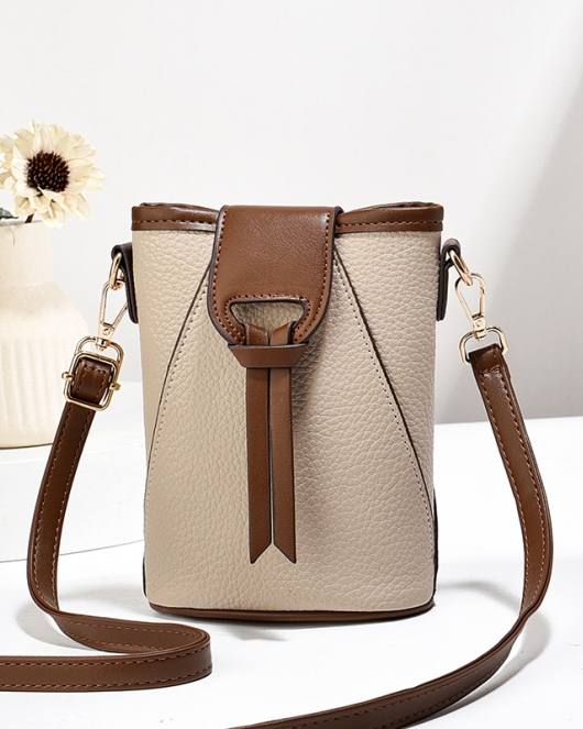 Mobile phone bag female messenger foreign style vertical small bag light mini bucket bag placing mobile phone shoulder bag