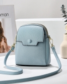 Summer soft leather mobile phone bag female fashion high -level sensor shoulder messenger small bag foreign gas shoulder bag