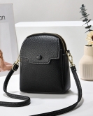 Summer soft leather mobile phone bag female fashion high -level sensor shoulder messenger small bag foreign gas shoulder bag