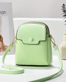 Summer soft leather mobile phone bag female fashion high -level sensor shoulder messenger small bag foreign gas shoulder bag