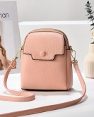 Summer soft leather mobile phone bag female fashion high -level sensor shoulder messenger small bag foreign gas shoulder bag