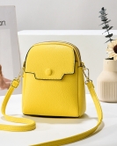 Summer soft leather mobile phone bag female fashion high -level sensor shoulder messenger small bag foreign gas shoulder bag