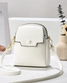 Summer soft leather mobile phone bag female fashion high -level sensor shoulder messenger small bag foreign gas shoulder bag