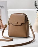 Summer soft leather mobile phone bag female fashion high -level sensor shoulder messenger small bag foreign gas shoulder bag