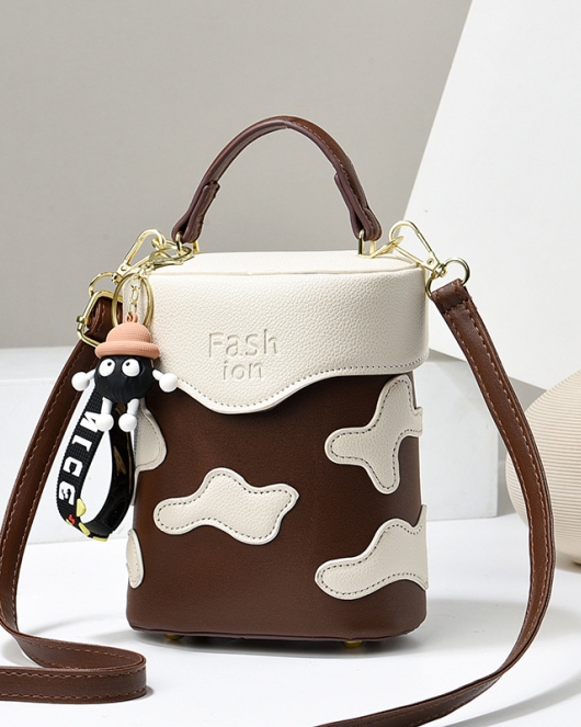 Women's bag hand lift bucket bag women's box bag large -capacity shoulder messenger bag tide