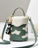 Women's bag hand lift bucket bag women's box bag large -capacity shoulder messenger bag tide