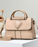 Women's handbags, fashion trend, flowers, pure color versatile casual shoulder messenger bag